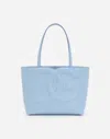 Dolce & Gabbana Small Dg Logo Shopper In Light Blue