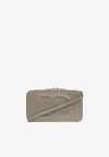 Dolce & Gabbana Small Dg Logo Leather Camera Bag In Beige