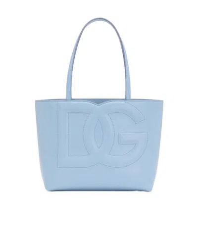 DOLCE & GABBANA DOLCE  GABBANA DG LOGO EMBOSSED SMALL TOTE BAG
