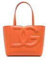 Dolce & Gabbana Small Dg Logo Tote Bag In Orange