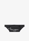 Dolce & Gabbana Small Dg Milano Sicilia Dna Belt Bag In Blue