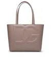Dolce & Gabbana Small 'dg' Shopping Bag In Powder Calf Lear