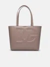 Dolce & Gabbana Small 'dg' Shopping Bag In Powder Calf Leather In Nude