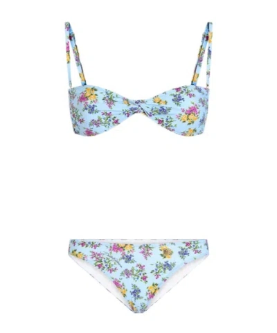 DOLCE & GABBANA DOLCE  GABBANA SMALL FLORAL-PRINT BIKINI