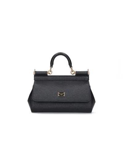 Dolce & Gabbana Small Handbag "sicily" In Black