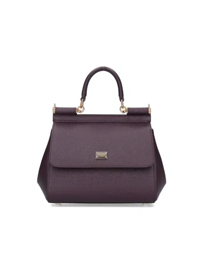 Dolce & Gabbana Small Handbag "sicily" In Purple