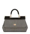 Dolce & Gabbana Houndstooth Tote Bag In Multi