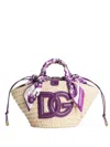 Dolce & Gabbana Small Kendra Straw Bag
