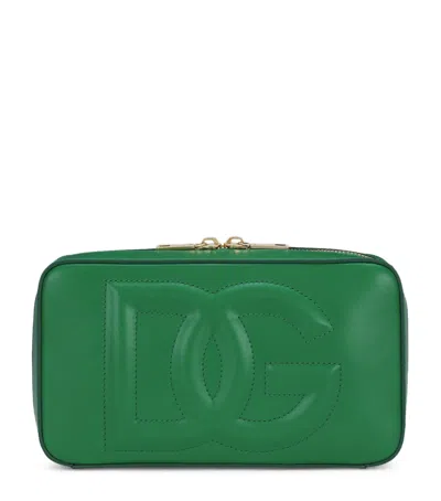 DOLCE & GABBANA SMALL LEATHER DOLCE & GABBANA LOGO CAMERA BAG