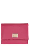 DOLCE & GABBANA SMALL LEATHER FLAP-OVER WALLET