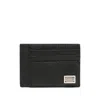 Dolce & Gabbana Black Textured Calf Leather Bi-fold Wallet In Black