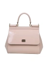 Dolce & Gabbana Small Leather Sicily In Light Pink