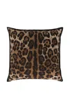 Dolce & Gabbana Canvas Cushion Small In Brown