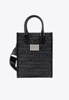 Dolce & Gabbana Small Logo Jacquard Top Handle Bag