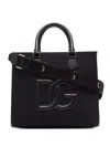 Dolce & Gabbana Small Logo-plaque Tote Bag In Black