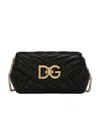 Dolce & Gabbana Small Lop Quilted Crossbody Bag In Black