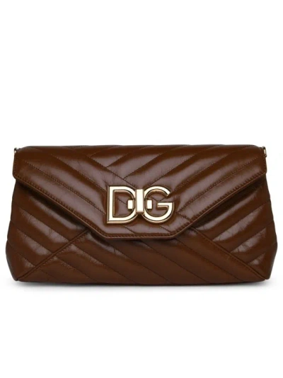 Dolce & Gabbana Small Lop Shoulder Bag In Brown