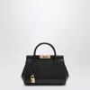 Dolce & Gabbana Marlene Small Leather Top-handle Bag With Chain Strap In Black
