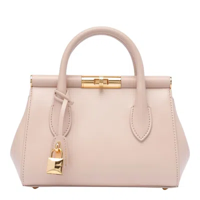 Dolce & Gabbana Small Marlene Handbag In Nude & Neutrals