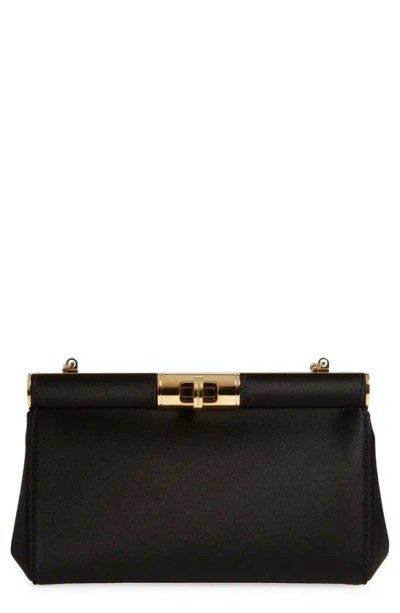 DOLCE & GABBANA DOLCE&GABBANA SMALL MARLENE SATIN SHOULDER BAG