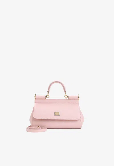 Dolce & Gabbana Small Miss Sicily Top Handle Bag In Pink