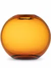 Dolce & Gabbana Runde Glasvase In Brown