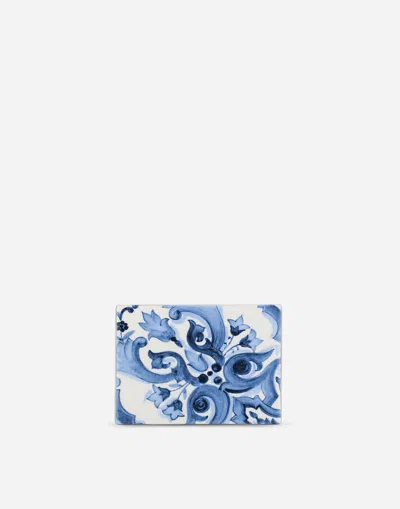 Dolce & Gabbana Small Porcelain Coaster In Multicolor