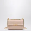 Dolce & Gabbana Small Powder Pink Shoulder Bag Marlene In Beige