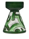 Dolce & Gabbana Small Printed Candle Holder In Green