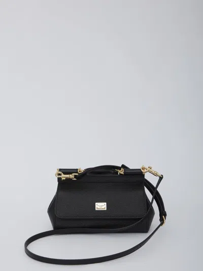Dolce & Gabbana Small Sicily Bag In Black