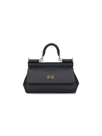 Dolce & Gabbana Small 'sicily' Bag In Black  