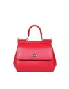Dolce & Gabbana Handbag From The Sicily Line In Small Size In Red