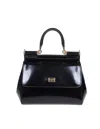 DOLCE & GABBANA SMALL SICILY BAG IN POLISHED CALFSKIN