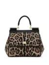 Dolce & Gabbana Small Sicily Crystal-embellished Tote Bag In Neutrals