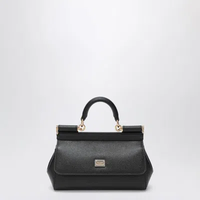 Dolce & Gabbana Small Sicily Hand Bag In Black