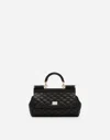 Dolce & Gabbana Small Sicily Handbag In Black