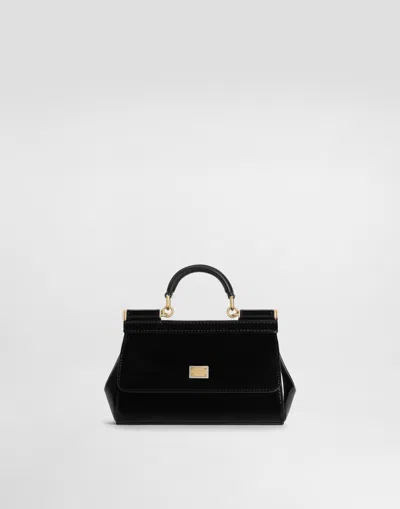 Dolce & Gabbana Small Sicily Handbag In Black