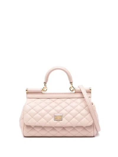 Dolce & Gabbana Small Sicily Handbag In Pink