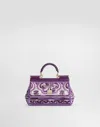 Dolce & Gabbana Small Sicily Handbag With Majolica Embroidery