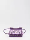 Dolce & Gabbana Small Sicily Leather Handbag In Purple