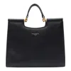 Dolce & Gabbana Black Calfskin Tote Bag With Adjustable Shoulder Strap In Black