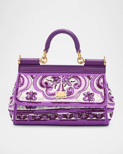 Dolce & Gabbana Small Sicily Majolica-print Top-handle Bag