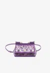 Dolce & Gabbana Small Sicily Majolica Top Handle Bag In Purple