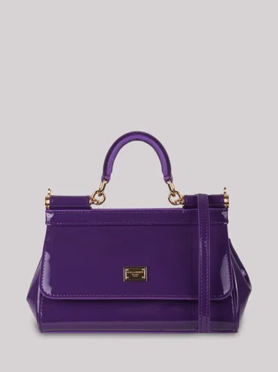 Dolce & Gabbana Small Sicily Patent-leather Bag