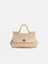 Dolce & Gabbana Small 'sicily' Pink Leather Bag