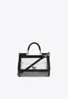 Dolce & Gabbana Small Sicily Pvc Top Handle Bag In Black