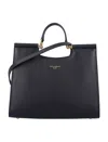 Dolce & Gabbana Black Calfskin Tote Bag With Adjustable Shoulder Strap