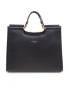 Dolce & Gabbana Small Sicily Shopping Bag In Black Leather In Black