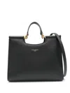 Dolce & Gabbana Black Calfskin Tote Bag With Adjustable Shoulder Strap