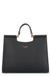 Dolce & Gabbana Small Sicily Shopping Bag In Black Leather In Black